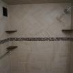 bathroom with porcelain tile and grohe shower faucet - fx home renovation
